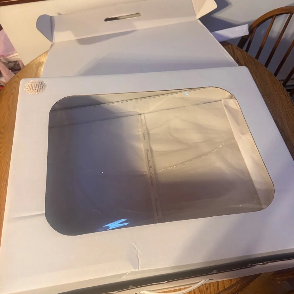 Bead and Pearl Trimmed Chapel Length Veil Davids bridal unopened from Davids bri - Picture 4 of 12